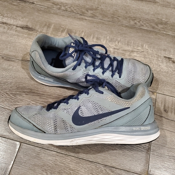 Nike Dual Fusion Run 3 - Gray & Navy - Picture 2 of 10